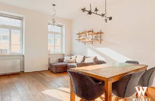 Wohnung kaufen in Schlachthausgasse, 1030 Wien, Stilvoll sanierte Altbauwohnung nahe U3 Schlachthausgasse – ruhiger Innenhofbalkon & Nachmittagssonne Wohnzimmer