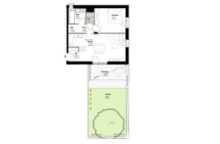 Wohnung mieten in Spitzahornweg, 1120 Wien, Wohnen im Wildgarten! Erstbezug! 2-Zimmer-Wohnung mit Garten zu vermieten!