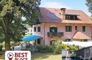 Villen zu kaufen in 9081 Reifnitz, Reifnitz : Bezaubernde JUGENDSTILVILLA mit privatem Badestrand, Badehaus, Steg