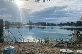 Haus kaufen in 1220 Wien, Sommerhaus am privaten Badesee in Wien – Garten, Privatstrand & U-Bahn-Nähe