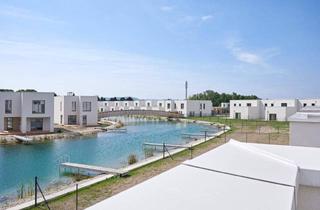 Reihenhaus kaufen in 3484 Grafenwörth, HOCHWERTIGES SEEHAUS AUF EIGENGRUND MIT EIGENEM STEG + GARTEN + GARAGE