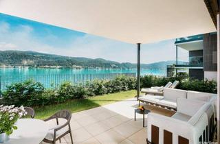Wohnung kaufen in Seeplatz, 9082 Maria Wörth, Exklusive Gartenwohnung mit Seezugang und unverbaubarem Wörthersee-Blick in Maria Wörth