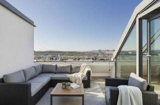 Wohnung kaufen in 1150 Wien, 3-Zimmer-DG-Wohnung mit Gloriettblick | ca. 109 m² WNFL | Fußbodenheizung | Einbauküche | Stadt- und Fernblick