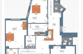 Büro zu mieten in Rudolfsplatz, 1010 Wien, 1. BEZIRK: Büro mit 6 Räumen im 1. Obergeschoss