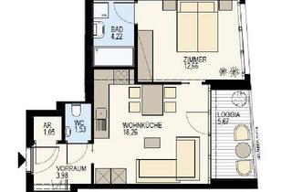 Penthouse kaufen in Radetzkystraße, 1030 Wien, SÜSSE 2-ZIMMERWOHUNG MIT SÜDLOGGIA