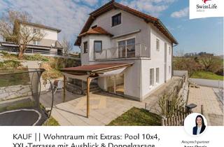 Haus kaufen in 4633 Kematen am Innbach, Wohntraum mit Extras: Pool 10x4, XXL-Terrasse mit Ausblick & Doppelgarage