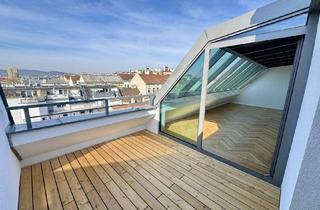 Maisonette kaufen in Geibelgasse, 1150 Wien, Lichtdurchflutete DG-Maisonettewohnung mit Galerie und Blick über die Stadt - Nahe Mariahilfer Straße & Westbahnhof