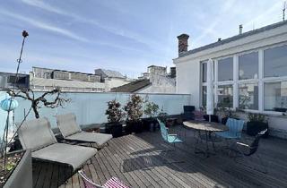 Wohnung mieten in Brucknerstraße, 1040 Wien, UNBEFRISTETE Traumwohnung im DG mit großer Terrasse nähe Karsplatz!