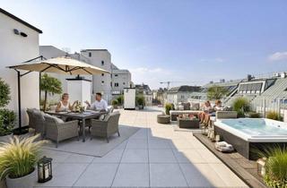 Penthouse kaufen in Seidengasse 19, 1070 Wien, EXKLUSIVES PENTHOUSE - Provisionsfrei - 360° Blick - ca. 168m² gew. NFL - 3 Zimmer - ca. 110m² Dachterrasse - Klimaanlage - Neubau