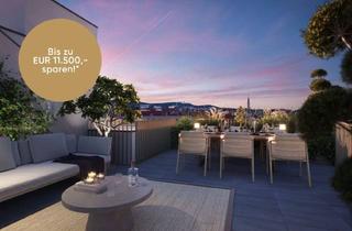Wohnung kaufen in Ottakringer Straße 26/32, 1170 Wien, Nachhaltig & hoch oben am Yppenplatz. - 3 m Raumhöhe XL Dachterrasse im Dachgeschoss