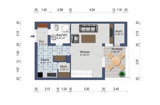 Wohnung mieten in Oberfranking 7, 5131 Franking, Coole Single Wohngalerie mit Balkon - ab 1. Juni - Heizkosten inklusive