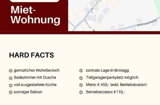 Wohnung mieten in 6230 Brixlegg, Gemütliche 1-Zimmer Wohnung mit Balkon und Aufzug