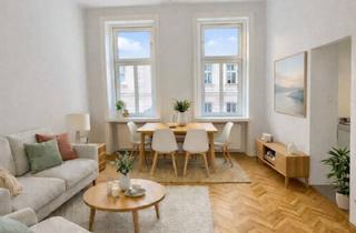 Wohnung kaufen in 1200 Wien, Steinwurf zum Augarten - Schöne, helle 2 Zimmer Altbauwohnung im 2. Liftstock - Prachtvolles Stilaltbauhaus