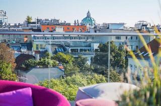 Penthouse kaufen in Preßgasse, 1040 Wien, Exklusive Dachgeschoßwohnung mit Blick über Wien!