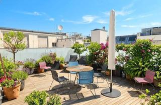 Wohnung mieten in Brucknerstraße, 1040 Wien, Oase Mitten in der Stadt: Ruhiger Dachterrassentraum Beim Schwarzenbergplatz - Video Verfügbar !