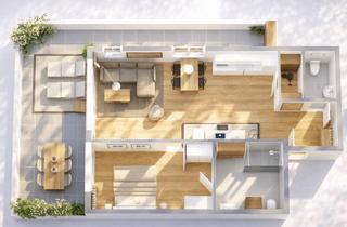 Wohnung mieten in 8042 Graz, Hochwertige 2 Zimmer Wohnung mit 34 m² großer Terrasse direkt am grünen ORF Park inklusive Tiefgaragenplatz ab April 2026