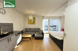 Wohnung kaufen in Erzherzog-Karl-Straße, 1220 Wien, Kompakte 1-Zimmer Wohnung zum Anleger-Nettopreis bei der Alten Donau in Hofruhelage mit großem Balkon und Pool-Zugang sowie Garagenplatz! BAURECHTSGRUND!