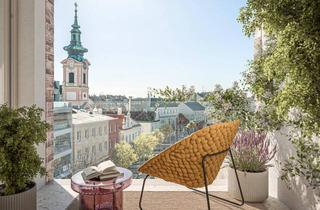 Wohnung kaufen in 2320 Schwechat, Dachgeschoßtraum - Top Lage am Hauptplatz 1 - Wohnen auf 123 m² mit drei Terrassen - zu kaufen in 2320 Schwechat