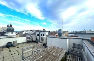 Maisonette mieten in Getreidemarkt, 1060 Wien, Luxus DG mit Dachterrasse und Traumblick I Lift I 2 Badezimmer I Klimaanlage I Getreidemarkt und U2 Museumsquartier