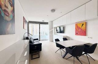 Wohnung mieten in 1220 Wien, DANUBEFLATS: Top möblierte 2,5 Zi mit hochwertiger Ausstattung und Annehmlichkeiten (Pool, Gym, Bar)