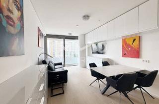 Wohnung mieten in 1220 Wien, DANUBEFLATS: Top möblierte 2,5 Zi mit hochwertiger Ausstattung und Annehmlichkeiten (Pool, Gym, Bar)