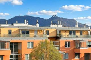 Wohnung mieten in 1210 Wien, DG-Wohnung ohne Schrägen mit großer Terrassen und Kahlenberg-Leopoldsberg-Blick