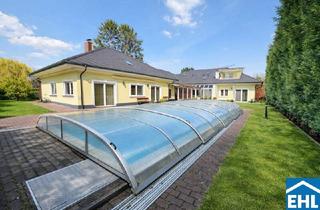 Villen zu kaufen in Im Gestockert, 1220 Wien, Exklusive Luxusvilla mit großzügigem Garten, Pool und beeindruckender Wohnfläche