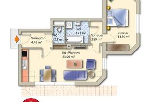Wohnung mieten in Alte Reichsstraße 51, 8410 Wildon, 2 Zimmer Dachgeschosswohnung mit KFZ-Abstellplatz in erhöhter Lage bei Wildon