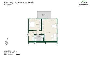 Wohnung mieten in Dr.-Blumauer-Straße 14/11, 8401 Kalsdorf bei Graz, Kalsdorf Bau 3 - geförderte Miete - 2 Zimmer