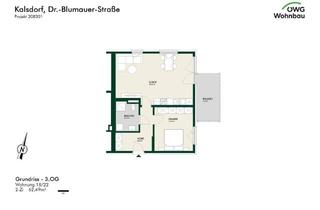 Wohnung mieten in Dr.-Blumauer-Straße 18/22, 8401 Kalsdorf bei Graz, Kalsdorf Bau 3 - geförderte Miete - 2 Zimmer
