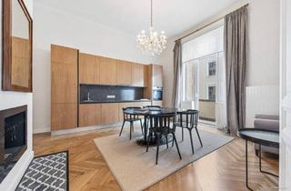 Wohnung mieten in 1090 Wien, Stilvolle 3-Zimmer Wohnung im begehrten Servitenviertel – komplett möbliert mit 2 Balkonen