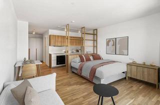 Wohnung mieten in Dresdnerstraße 90, 1200 Wien, Studio Large (möbliert) mit Zugang zu Fitness, Co-Working, Dachterrasse, Kinoraum