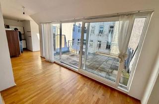 Wohnung kaufen in Büregerspitalgasse 14/20, 1060 Wien, Modernes Dachgeschoss mit großer Terrasse - 3 Zimmer - 64 m² + 20 m² Terrasse - 1060 Wien (Provisionsfrei)