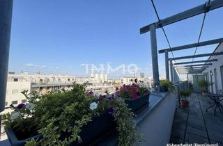 Wohnung mieten in 1220 Wien, Lichtdurchflutete 2-Zimmer-Wohnung (möbliert) mit großer Terrasse im letzten Liftstock