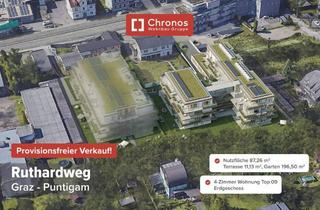 Wohnung kaufen in Ruthardweg, 8055 Graz, Ruhig gelegene Neubau-Gartenwohnung mit 200m² Eigengarten! Provisisionsfrei!