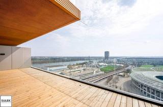 Wohnung mieten in Meiereistraße, 1020 Wien, 25. Etage | Luxusapartment | 22 m² Balkon | Pool, Fitness & Spa