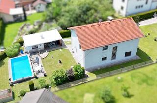 Einfamilienhaus kaufen in 9065 Ebenthal, Wohnen wie im Urlaub: Haus mit Pool, Viel Grün & Privatsphäre in Ebenthal