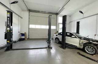 Gewerbeimmobilie mieten in 2601 Sollenau, Mitbenutzer gesucht!!! Große Halle, Werkstatt mit Lichtkuppel, Sektionaltor 5m breit, 4,10m hoch und WC, inkl. PKW Parkplatz und 2 Hebebühnen