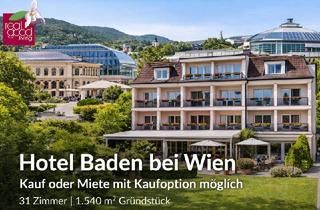 Immobilie kaufen in 2500 Baden, Hotel Baden bei Wien – zentrale Lage nahe Strandbad & Congress Center – Kauf oder Miete mit Kaufoption möglich ++++