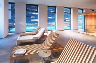 Wohnung mieten in Modecenterstraße, 1030 Wien, WEITBLICK garantiert: Modern möblierte 2-Zimmer-Wohnung mit Klima im One-Tower mit Pool und vielen Extras im Haus!