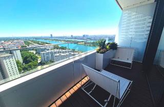 Wohnung mieten in Donau, 1220 Wien, LUXUS TRIFFT LIFESTYLE - SKYLINE & DONAUBLICK INKLUSIVE
