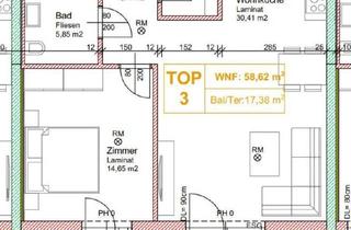 Wohnung mieten in 2424 Zurndorf, 58m² Wohnfläche, 2 Zimmer mit Garten in Zurndorf Nähe Neusiedl & Bratislava & Nickelsdorf