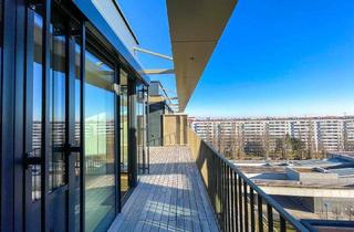 Penthouse mieten in 1020 Wien, Exklusive 2 Zimmer Dachgeschosswohnung mit Terrasse und PKW-Stellplatz im KORSO