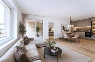 Penthouse kaufen in 4840 Vöcklabruck, Hofseitige süd-west Loggia - NEUBAU - ZENTRUM Vöcklabruck - 3-Zimmer - Optional mit Dachgarten