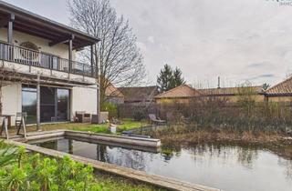 Einfamilienhaus kaufen in S-Bahn Neubau-Kreuzstetten, 2125 Neubau, Ein Haus, ein Schwimmbiotop, Zwei Wohneinheiten Durch eine Interne Stiege Miteinander Verbunden