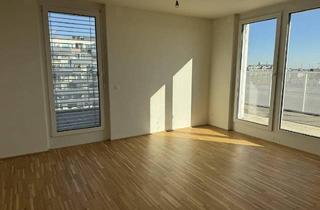 Wohnung mieten in Aspernstraße, 1220 Wien, 3-Zimmer-Dachgeschosswohnung mit der Terrasse und Weitblick | Klimaanlage | U2 Aspernstraße direkt vor der Tür |Top 3.89