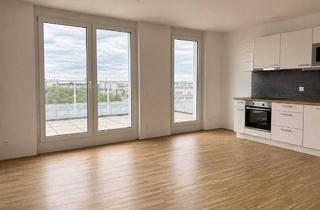 Wohnung mieten in Aspernstraße, 1220 Wien, 3-Zimmer-Dachgeschosswohnung mit der Terrasse und Weitblick | Klimaanlage | U2 Aspernstraße direkt vor der Tür |Top 3.89