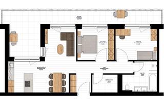 Penthouse mieten in 4101 Feldkirchen an der Donau, Exklusives Wohnen für Best Ager – Park Residenz Bad Mühllacken - Wohnungstyp P1