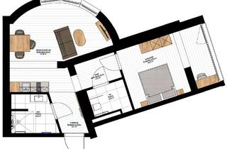 Wohnung mieten in 4101 Feldkirchen an der Donau, Exklusives Wohnen für Best Ager – Park Residenz Bad Mühllacken - Wohnungstyp F