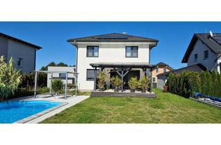 Haus kaufen in 2486 Pottendorf, Niedrigenergiehaus mit Garten, Pool, Doppelgarage und Keller
